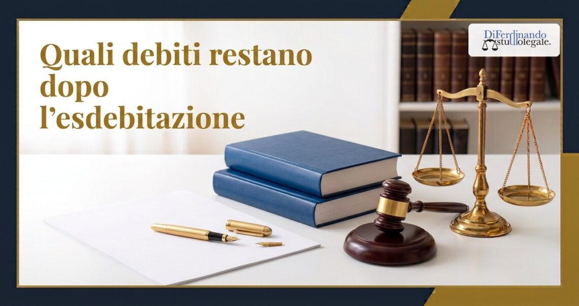 Quali debiti restano dopo l'esdebitazione