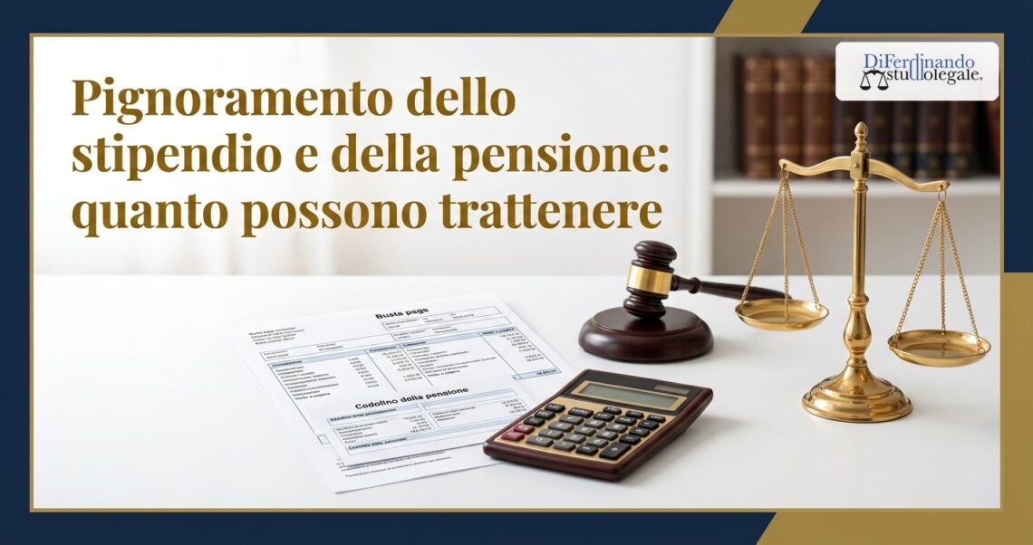 Pignoramento dello stipendio e della pensione: quanto possono trattenere
