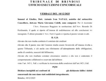 Socio illimitatamente responsabile — Due figli gravemente malati e l'azienda di famiglia fallita: dieci anni dopo il Tribunale
