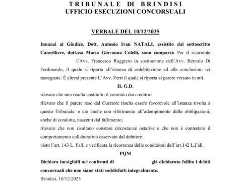Socio illimitatamente responsabile — Due figli gravemente malati e l'azienda di famiglia fallita: dieci anni dopo il Tribunale
