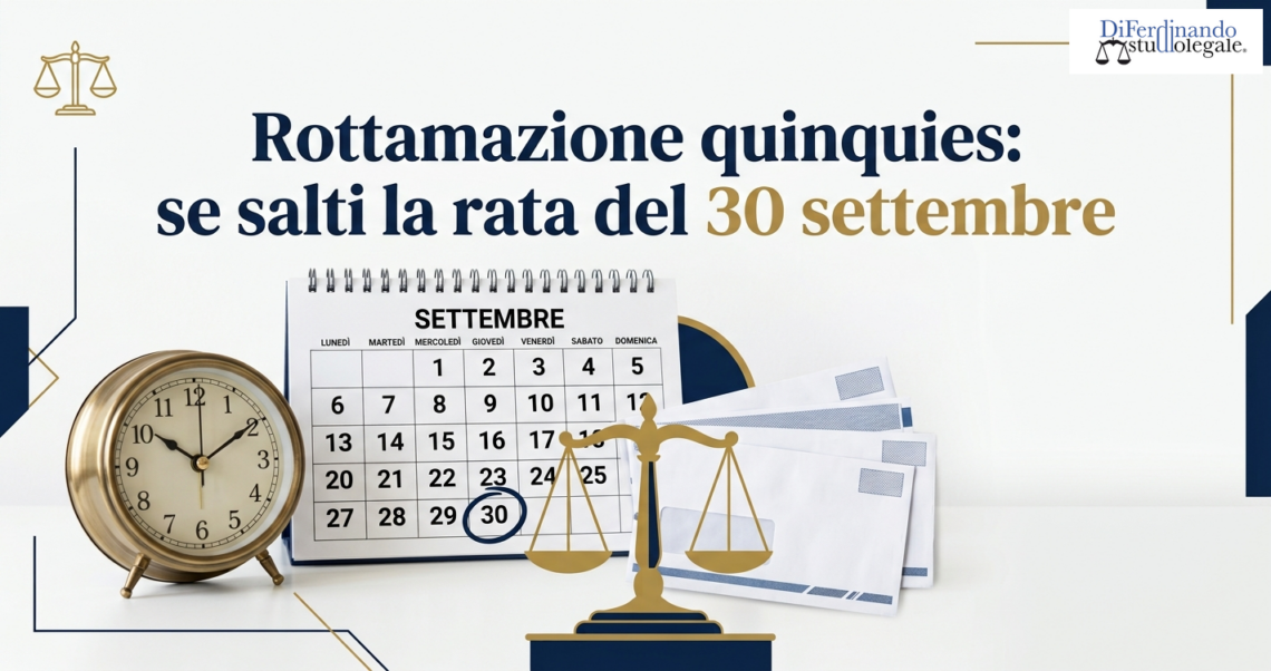 Rata della rottamazione quinquies non pagata: calendario con il 30 settembre cerchiato