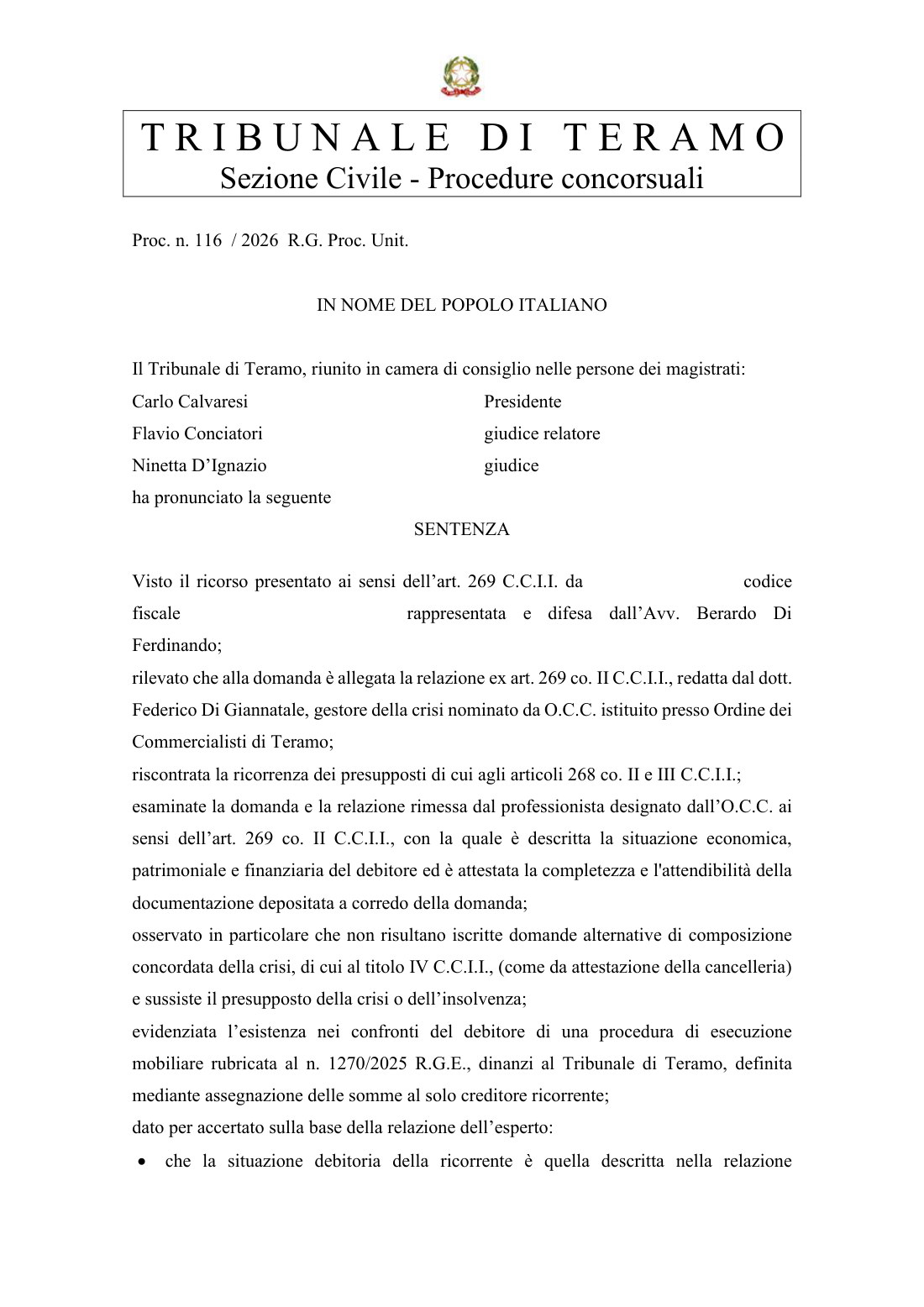 Ordinanza di assegnazione — Le somme erano già state assegnate al creditore: con la liquidazione controllata il pignor
