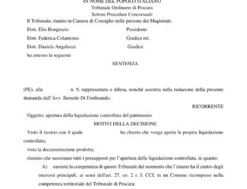 Eredità — L'eredità che deve ancora arrivare entra nella procedura: il Tribunale di Pescara apre la