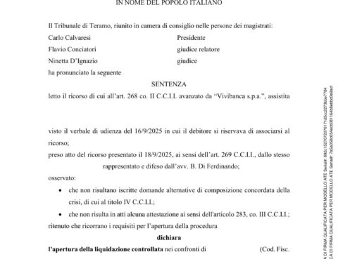 Ricorso del creditore — È la banca a chiedere la tua liquidazione controllata: conviene subirla o associarsi?