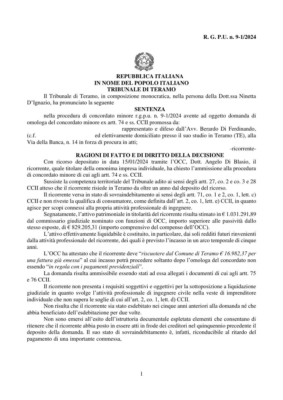 Cram down fiscale — Il 98% dei creditori vota contro, il Tribunale omologa lo stesso: concordato minore approv