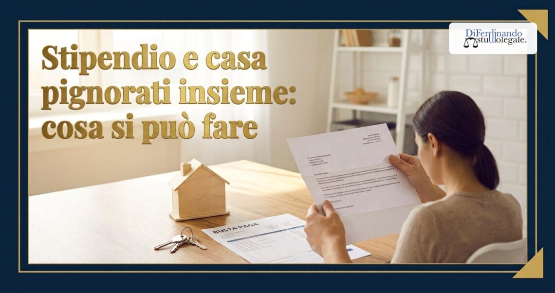 Due pignoramenti contemporaneamente: stipendio e casa pignorati insieme