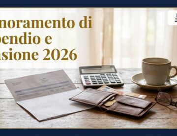Limiti al pignoramento dello stipendio e della pensione nel 2026: busta paga, calcolatrice e portafoglio sul tavolo di cucina