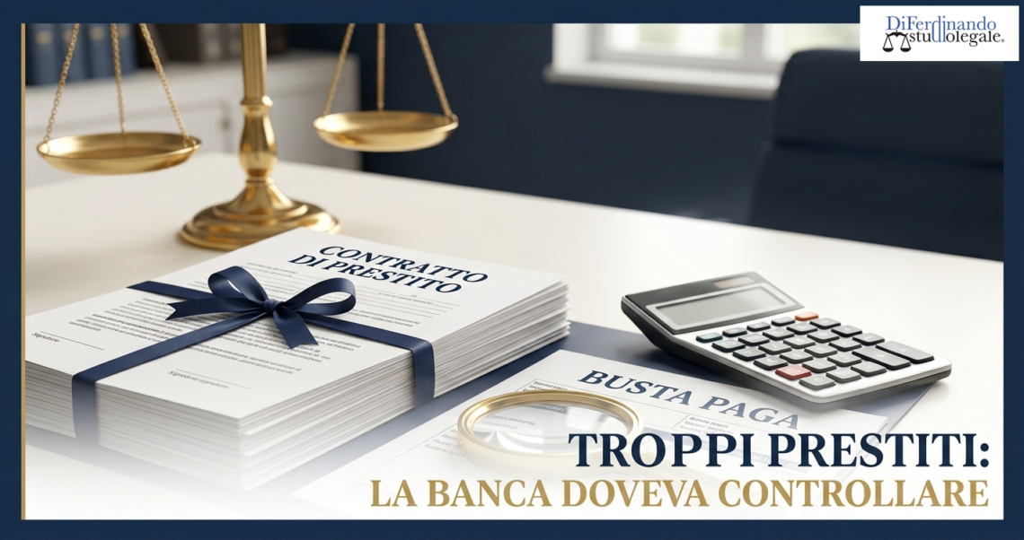 Verifica del merito creditizio: troppi prestiti, la banca doveva controllare