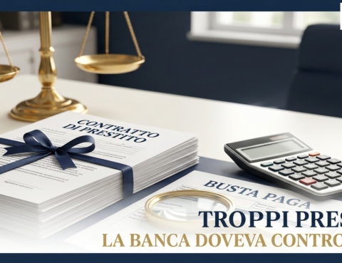 Verifica del merito creditizio: troppi prestiti, la banca doveva controllare